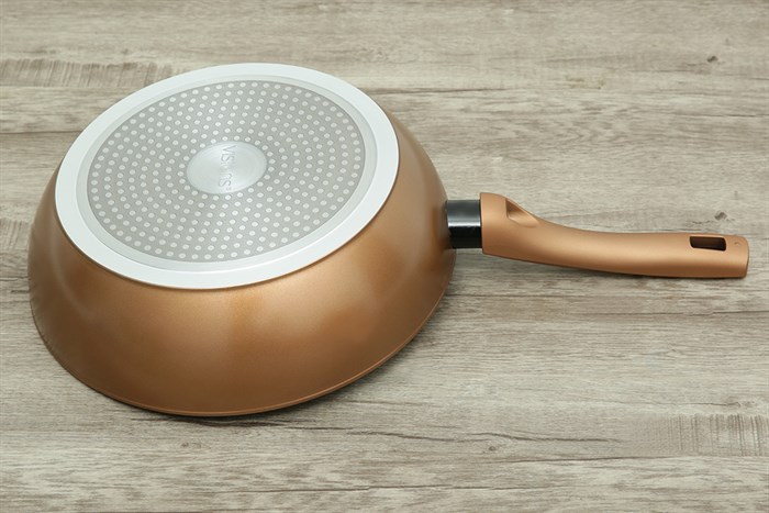 Chảo nhôm sâu chống dính đáy từ 28 cm Visions VS-WP28-AB/JP Màu Vàng đồng