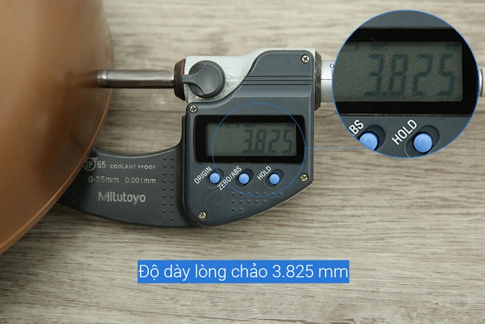 Chảo nhôm sâu chống dính đáy từ 28 cm Visions VS-WP28-AB/JP Màu Vàng đồng