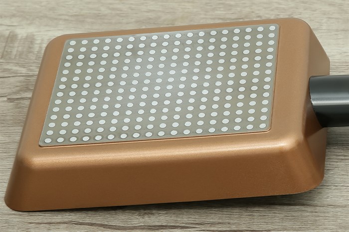 Chảo nhôm chống dính đáy từ 18 cm Visions VS-EP18-AB/JP Màu Vàng đồng