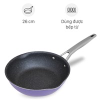 Chảo inox sâu chống dính vân đá đáy từ 26 cm Elmich Hera EL-8187