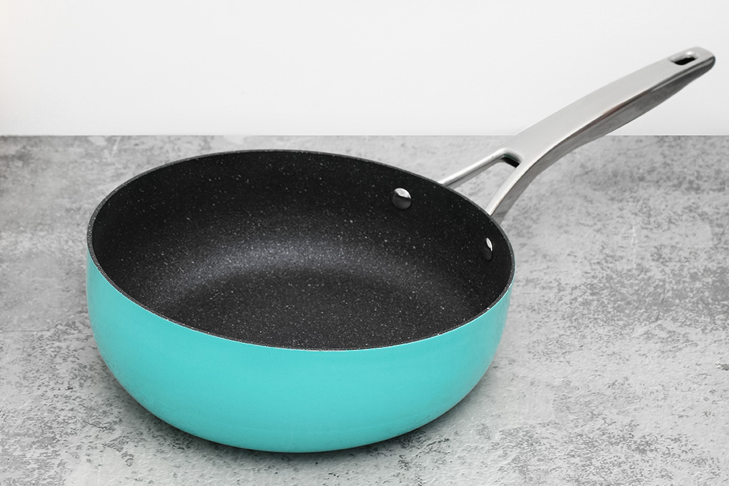 Chảo nhôm sâu chống dính vân đá đáy từ 24 cm Elmich Hera EL-8241 Màu Xanh ngọc