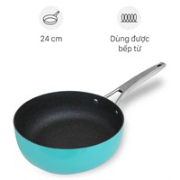 Chảo nhôm sâu chống dính vân đá đáy từ 24 cm Elmich Hera EL-8241