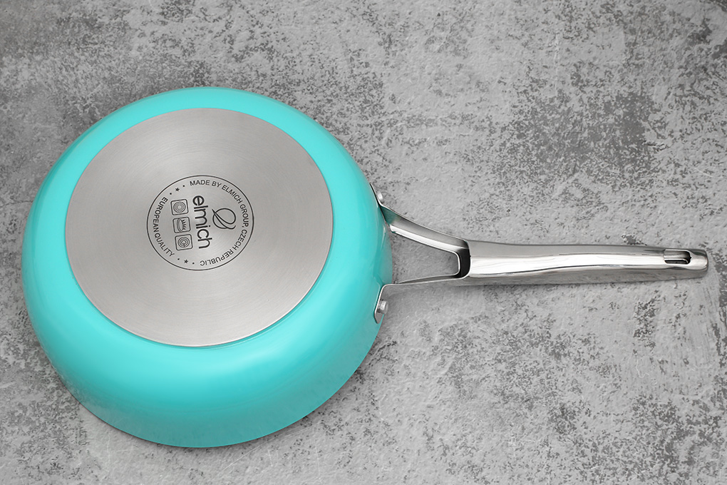 Chảo nhôm sâu chống dính vân đá đáy từ 24 cm Elmich Hera EL-8241 Màu Xanh ngọc