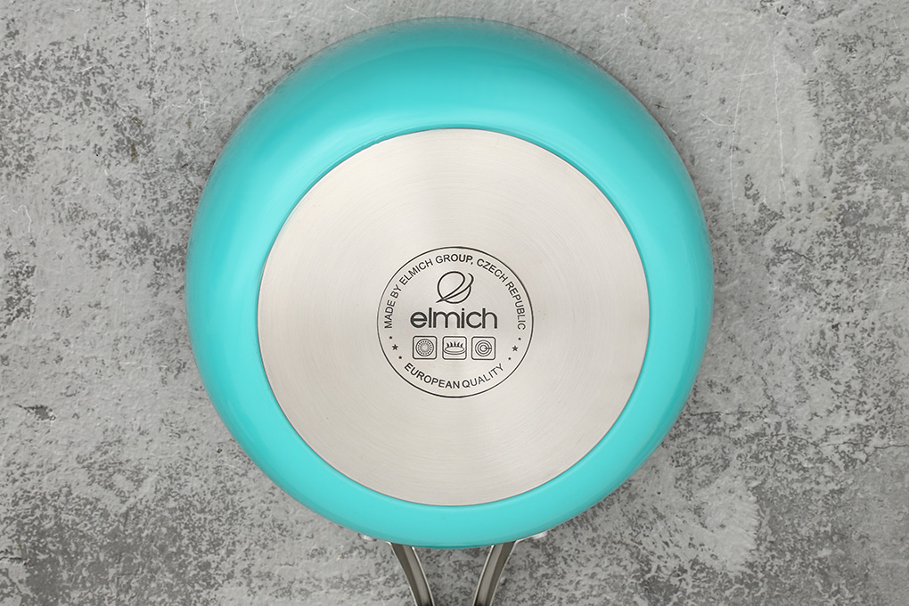 Chảo nhôm sâu chống dính vân đá đáy từ 24 cm Elmich Hera EL-8241 Màu Xanh ngọc