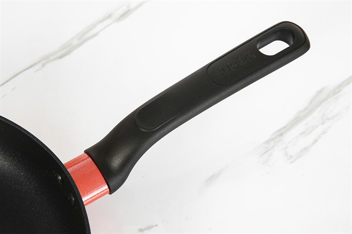 Chảo nhôm chống dính đáy từ 24 cm Supor Trendy H22104-J24A Màu Cam đỏ