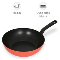 Chảo nhôm sâu chống dính đáy từ 26 cm Supor Trendy H22104-C26A