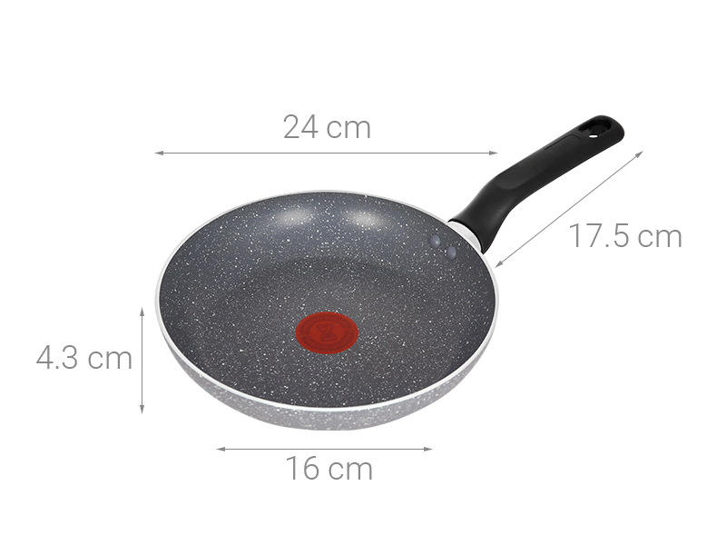 Chảo nhôm chống dính vân đá 24 cm Tefal Natura B2260495