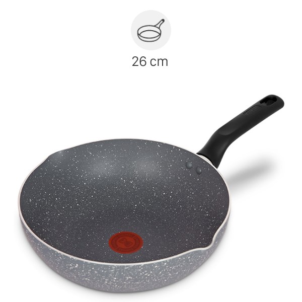 Chảo Nhôm Sâu Chống Dính Vân Đá 26 Cm Tefal Natura B2266595