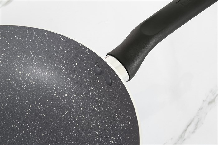 Chảo nhôm sâu chống dính vân đá 26 cm Tefal Natura B2266595 Màu Đen