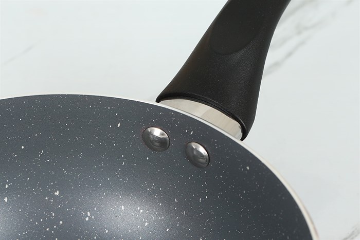 Chảo nhôm sâu chống dính vân đá đáy từ 20 cm Sunhouse SHS20MP Màu Hồng