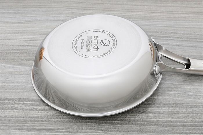 Chảo inox nguyên khối đáy từ 20 cm Elmich Trimax EL-2820 Màu Inox