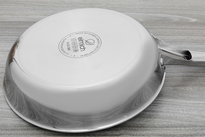 Chảo inox nguyên khối đáy từ 26 cm Elmich Trimax EL-2822 Màu Inox