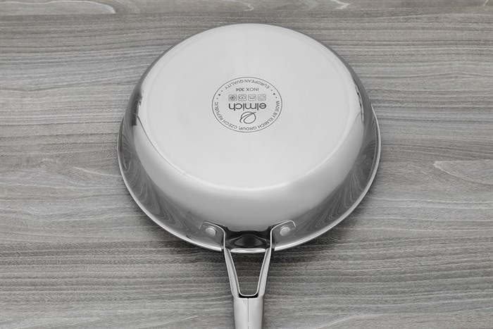Chảo inox nguyên khối đáy từ 26 cm Elmich Trimax EL-2822 Màu Inox