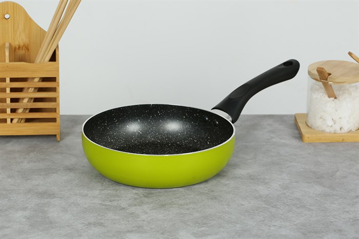 Chảo nhôm chống dính vân đá đáy từ 20 cm Sunhouse SH1120MG Màu Xanh lá