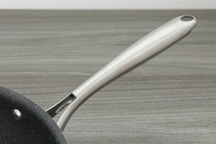 Chảo inox sâu chống dính vân đá đáy từ 24 cm Elmich Trimax EL2416OL Màu Inox