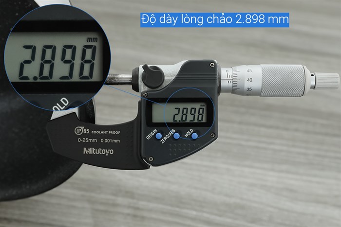 Chảo inox sâu chống dính vân đá đáy từ 24 cm Elmich Trimax EL2416OL Màu Inox