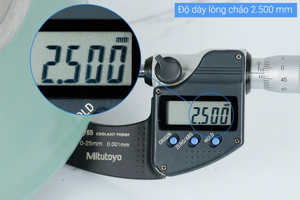 Chảo nhôm chống dính vân đá đáy từ 24 cm Carez FPC581DI24SN Màu Xanh ngọc