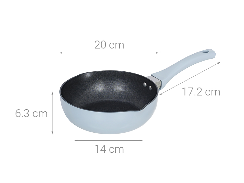 Chảo nhôm sâu chống dính đáy từ 20 cm Elmich EL-5923SK20