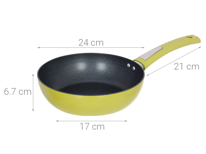 Chảo nhôm sâu chống dính đáy từ 24 cm Elmich EL-5924AO24
