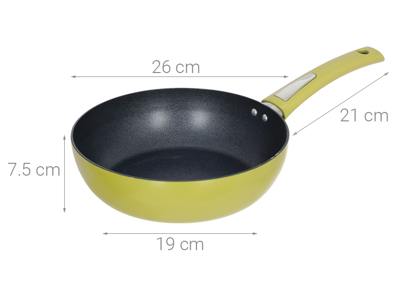 Chảo nhôm sâu chống dính đáy từ 26 cm Elmich EL-5924AO26