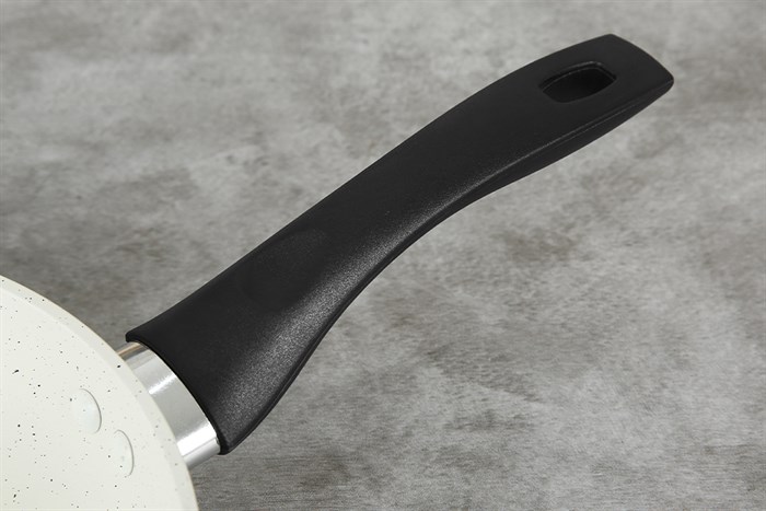 Chảo nhôm sâu chống dính vân đá đáy từ 24 cm Green Cook GCP226-24IH Màu Kem