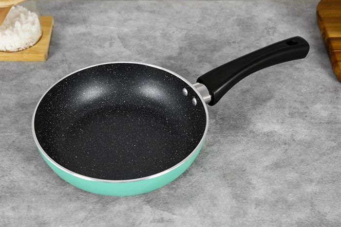 Chảo nhôm chống dính vân đá đáy từ 20 cm Elmich Coloseum EL-5746MN Màu Xanh