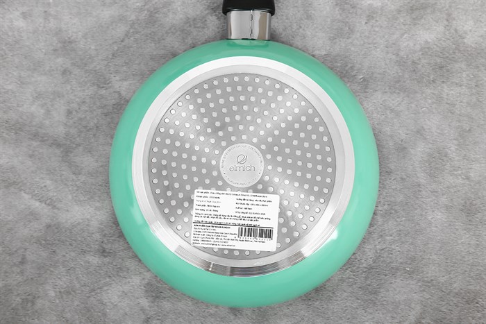Chảo nhôm chống dính vân đá đáy từ 20 cm Elmich Coloseum EL-5746MN Màu Xanh