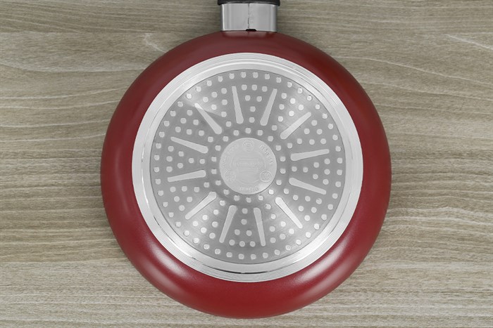 Chảo nhôm chống dính vân đá đáy từ 20 cm Sunhouse SH1120MR Màu Đỏ