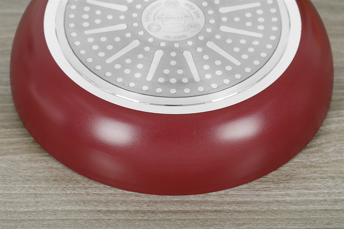 Chảo nhôm chống dính vân đá đáy từ 20 cm Sunhouse SH1120MR Màu Đỏ