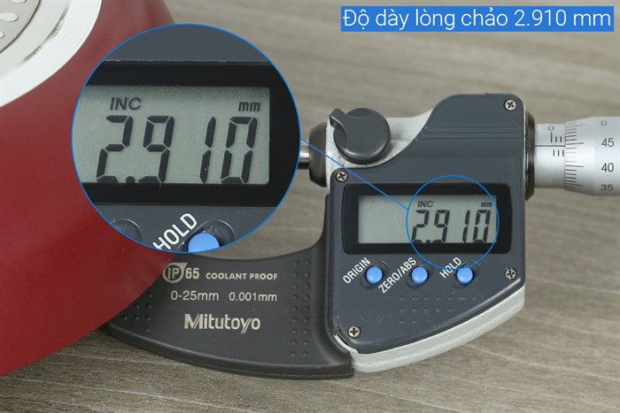 Chảo nhôm chống dính vân đá đáy từ 20 cm Sunhouse SH1120MR Màu Đỏ