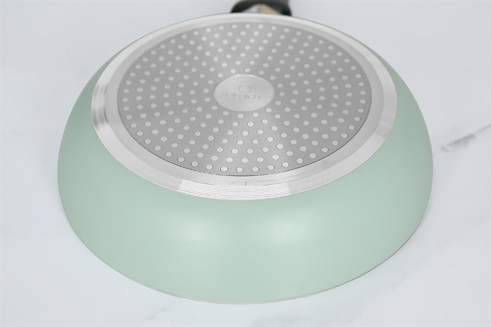 Chảo nhôm chống dính vân đá đáy từ 20 cm Elmich Colosseum Y1 EL-3718 Xanh mint Màu Xanh mint