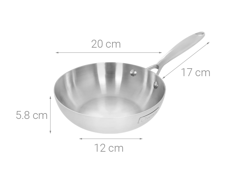 Chảo inox nguyên khối sâu đáy từ 20 cm Elmich Trimax EL-2836IN20