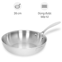 Chảo inox nguyên khối sâu đáy từ 26 cm Elmich Trimax EL-2836IN26