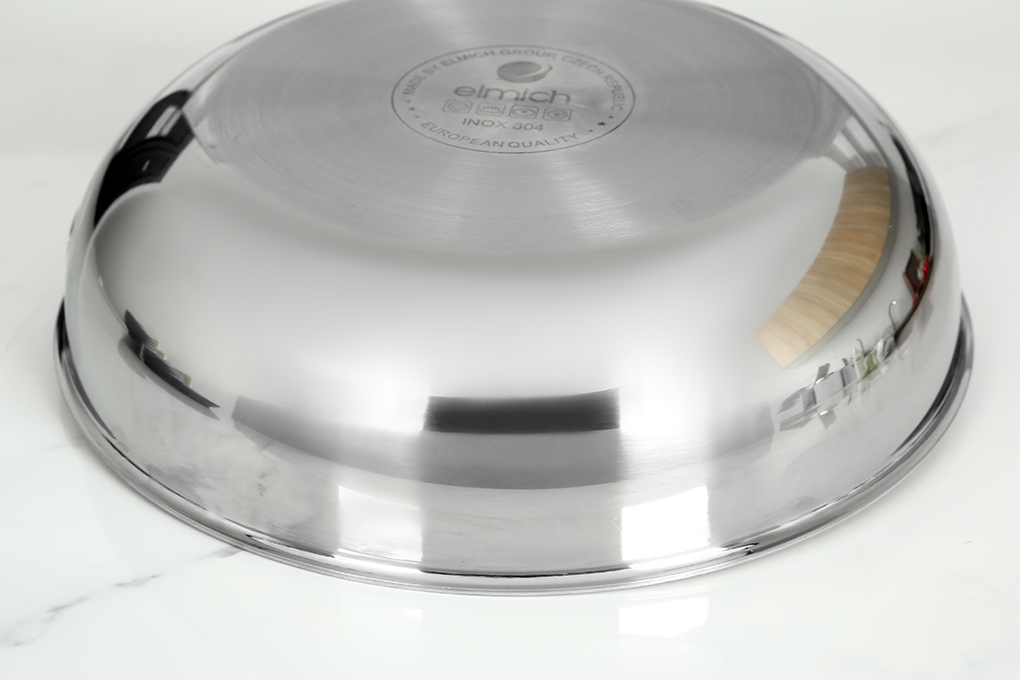 Chảo inox nguyên khối sâu đáy từ 26 cm Elmich Trimax EL-2836IN26 Màu Inox