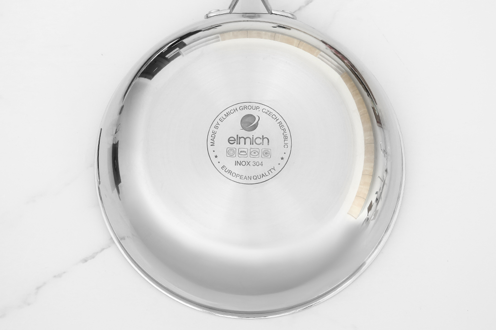 Chảo inox nguyên khối sâu đáy từ 26 cm Elmich Trimax EL-2836IN26 Màu Inox