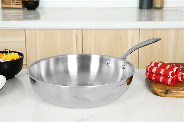 Chảo inox nguyên khối sâu đáy từ 28 cm Elmich Trimax EL-2836IN28 Màu Inox