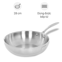 Chảo inox nguyên khối sâu đáy từ 28 cm Elmich Trimax EL-2836IN28