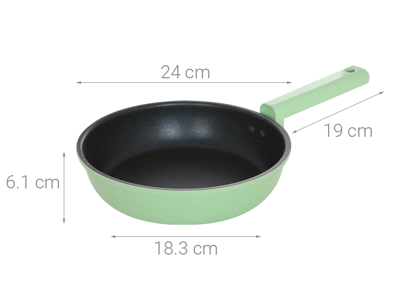 Chảo nhôm chống dính đáy từ 24 cm Elmich Hera II EL-5941GY24