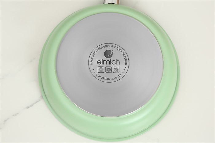 Chảo nhôm chống dính đáy từ 24 cm Elmich Hera II EL-5941GY24 Màu Xanh lá