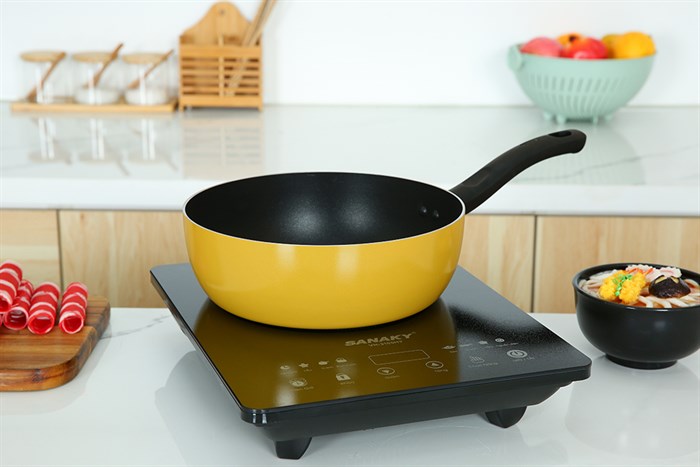 Chảo nhôm sâu chống dính đáy từ 24cm Supor H23110-SJ24