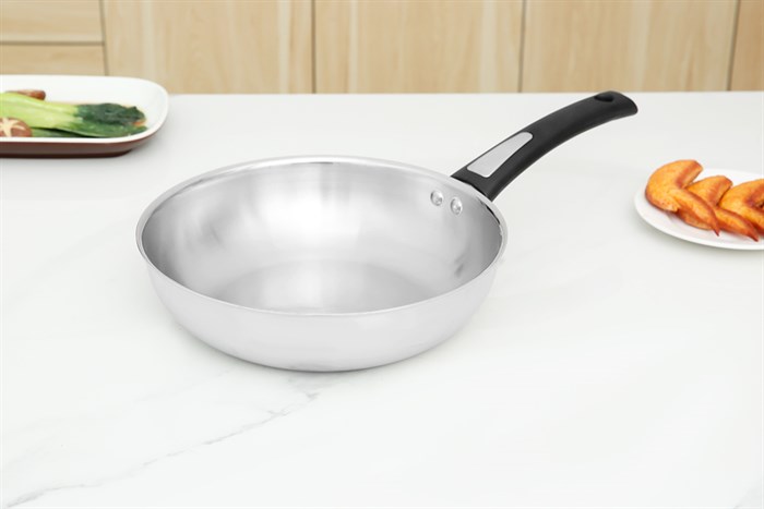 Chảo inox nguyên khối sâu đáy từ 26 cm Elmich Basic EL-2842IN26 Màu Inox