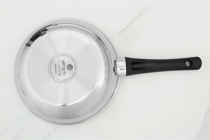Chảo inox nguyên khối sâu đáy từ 26 cm Elmich Basic EL-2842IN26 Màu Inox