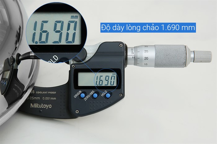 Chảo inox nguyên khối sâu đáy từ 26 cm Elmich Basic EL-2842IN26 Màu Inox