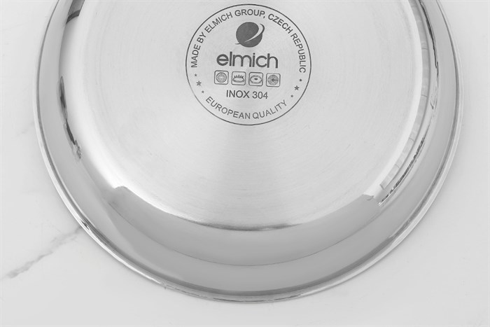 Chảo inox nguyên khối đáy từ 24 cm Elmich Trimax EL-2838IN24 Màu Inox