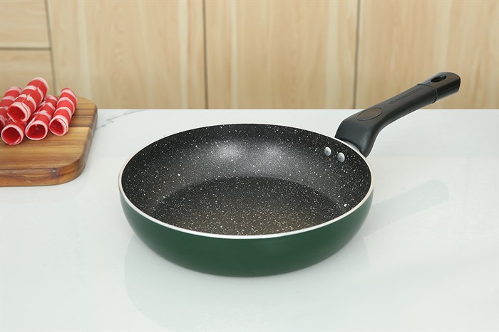Chảo nhôm chống dính vân đá đáy từ 24 cm Sunhouse SH24G Màu Xanh lá