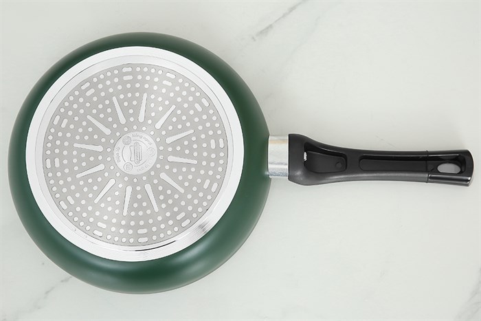 Chảo nhôm chống dính vân đá đáy từ 24 cm Sunhouse SH24G Màu Xanh lá