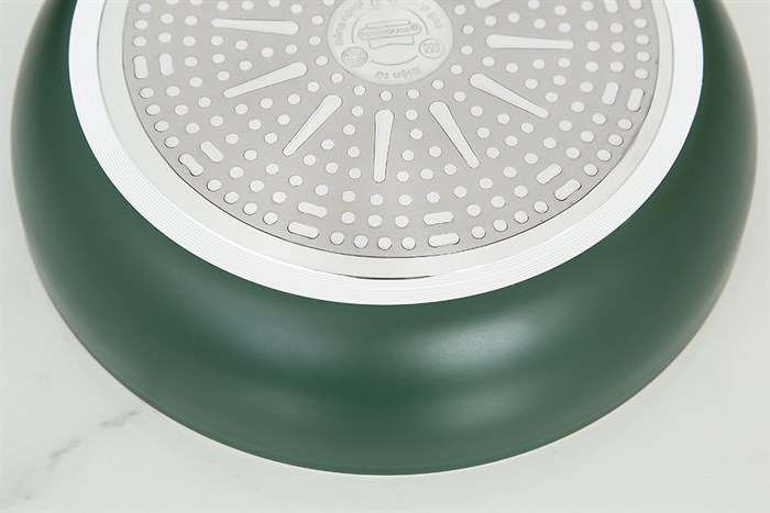 Chảo nhôm chống dính vân đá đáy từ 24 cm Sunhouse SH24G Màu Xanh lá