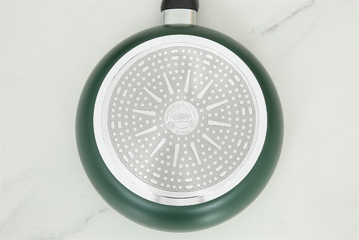Chảo nhôm chống dính vân đá đáy từ 24 cm Sunhouse SH24G Màu Xanh lá