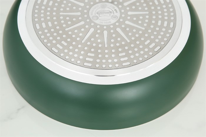Chảo nhôm chống dính vân đá đáy từ 26 cm Sunhouse SH26G Màu Xanh lá