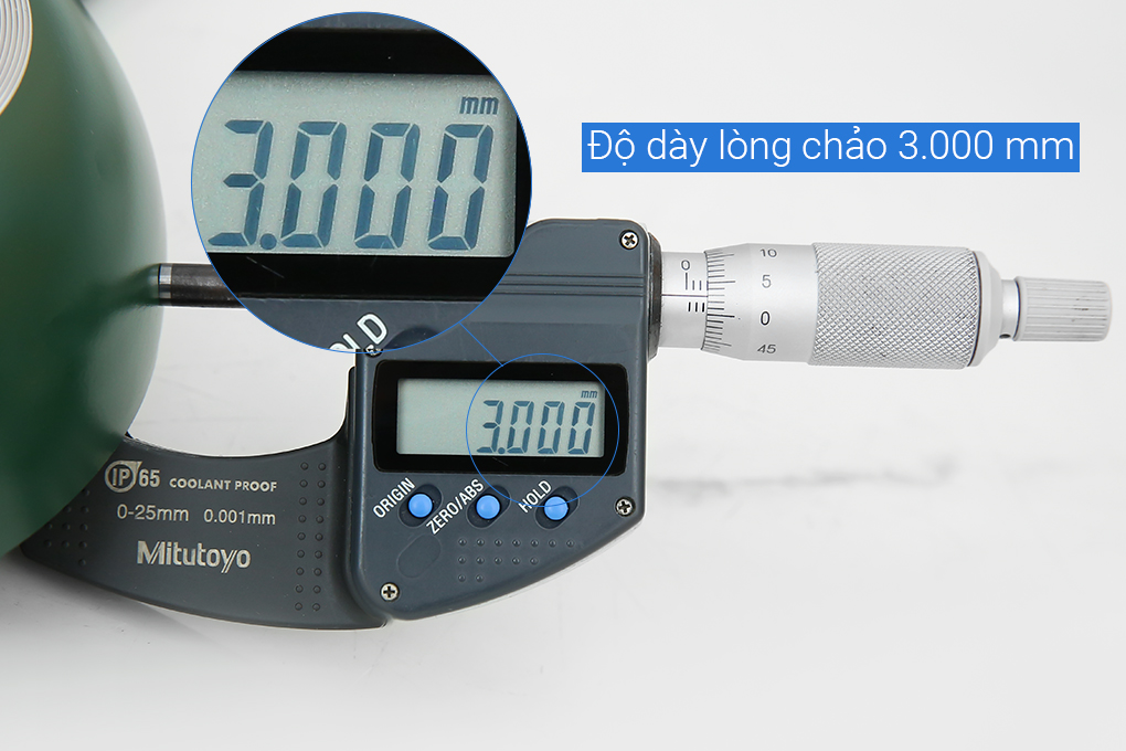 Chảo nhôm chống dính vân đá đáy từ 20 cm Sunhouse SH20G Màu Xanh lá